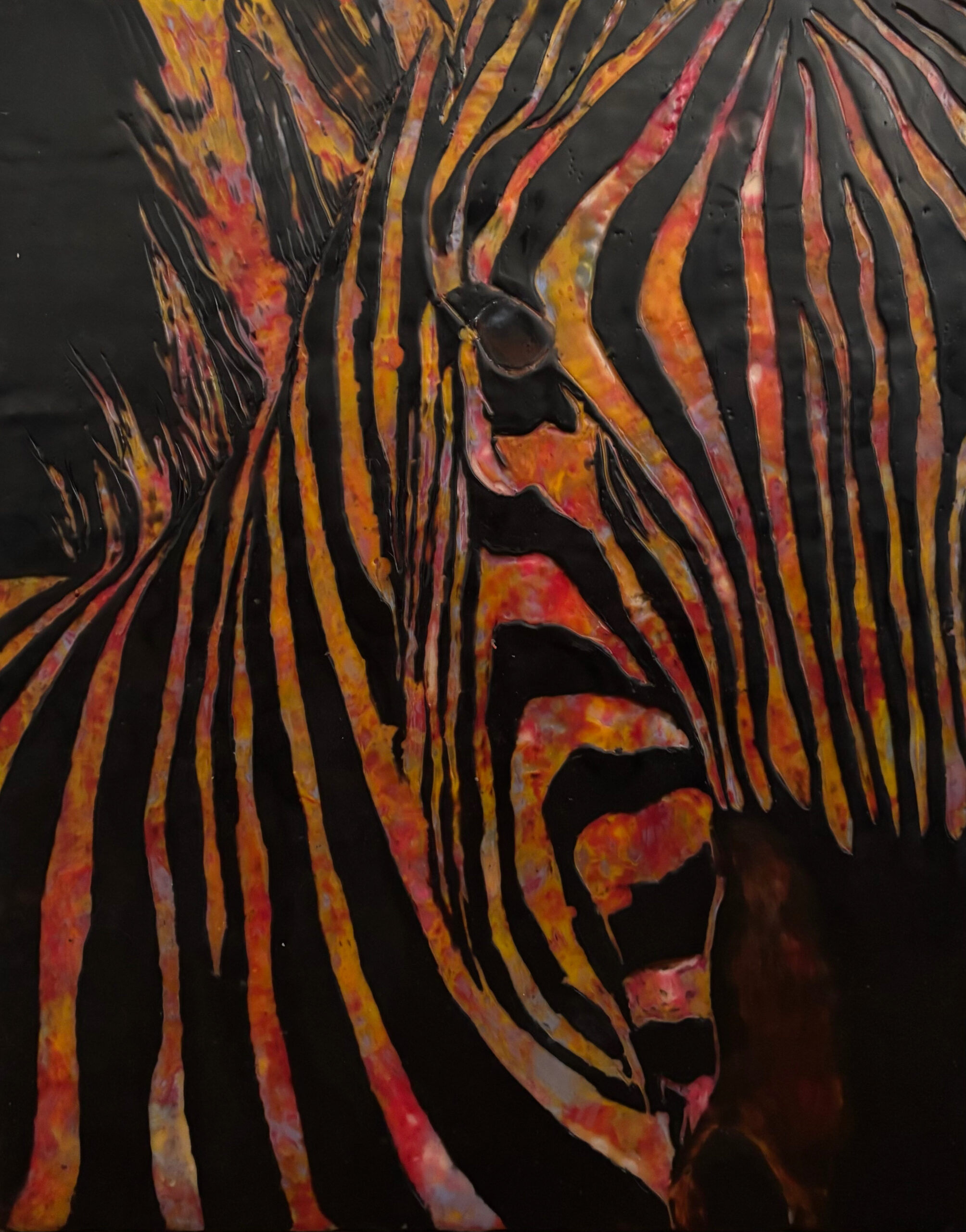africa by sunset: the frisky zebra